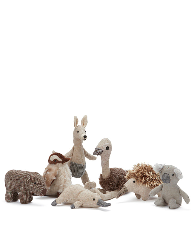 Mini Mob of Seven Australian Baby Rattles - Fun & Safe Teething Toys for Infants & Toddlers - Perfect for Playtime, Sensory Development & Early Learning