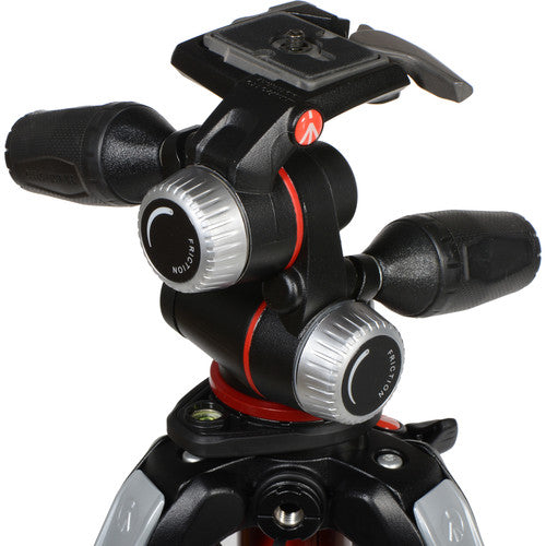 Manfrotto 055 AL Professional Aluminum Tripod with 3-Way Pan/Tilt Head - Perfect for Photography, Videography & Outdoor Shooting