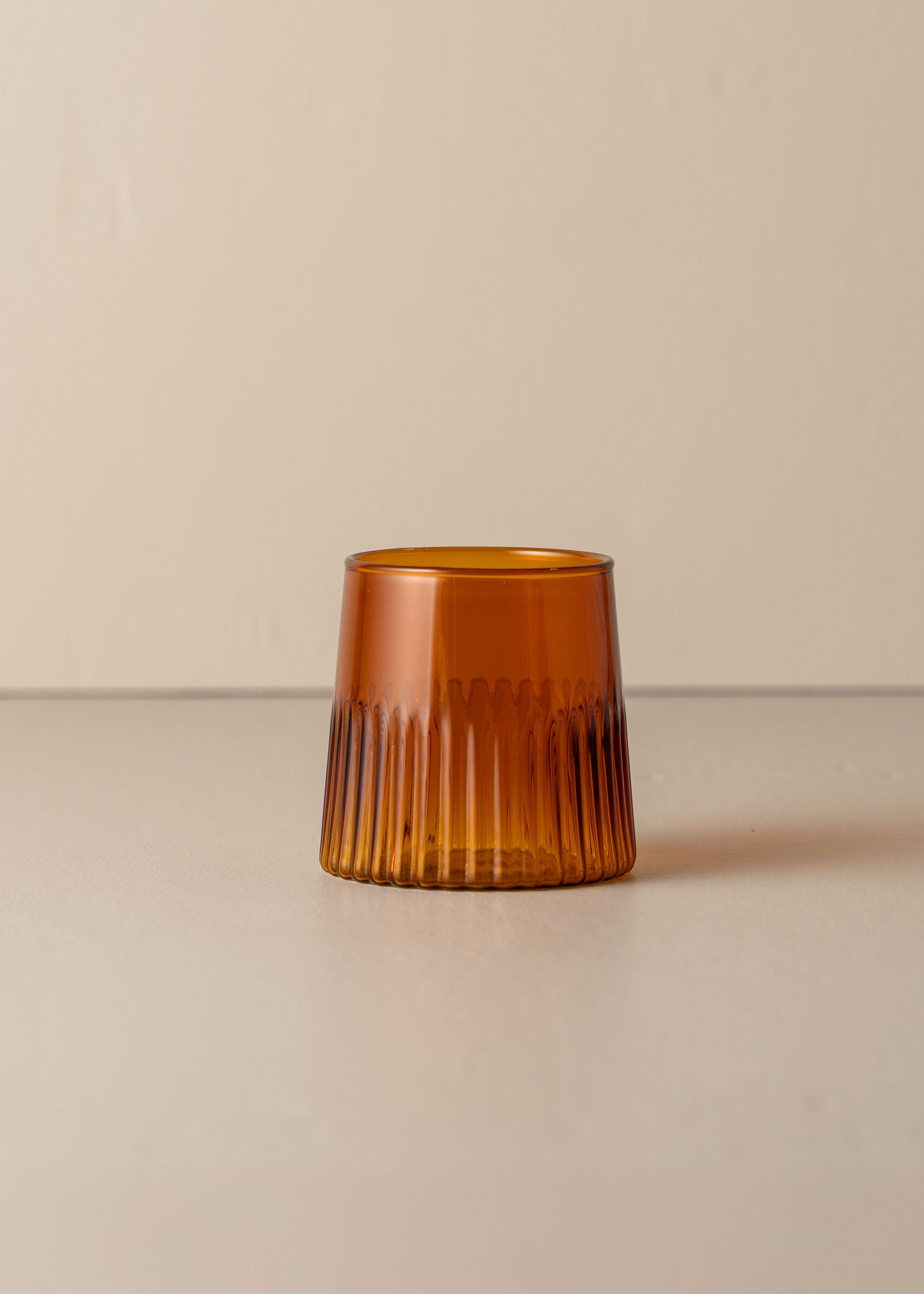 Premium Kairos Medium Water Glasses Set of 4 - Dark Amber Tumbler Cups for Home, Restaurant & Bar Use - Durable Drinking Glasses for Water, Juice, Cocktails & Beverages