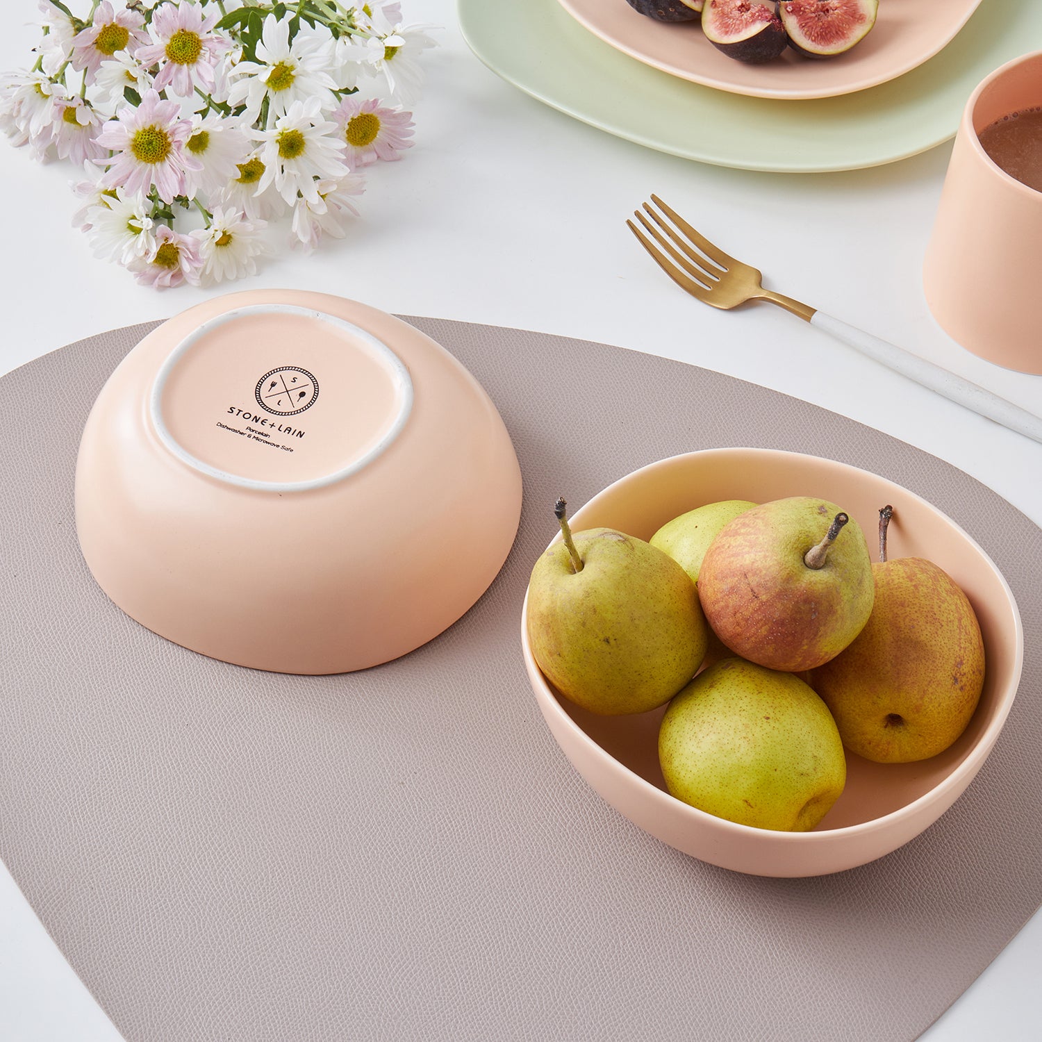 Delilah Porcelain Bowl Set - 6-Piece Dinnerware Set for Soup, Salad & Dessert | Elegant & Durable for Everyday Use & Entertaining