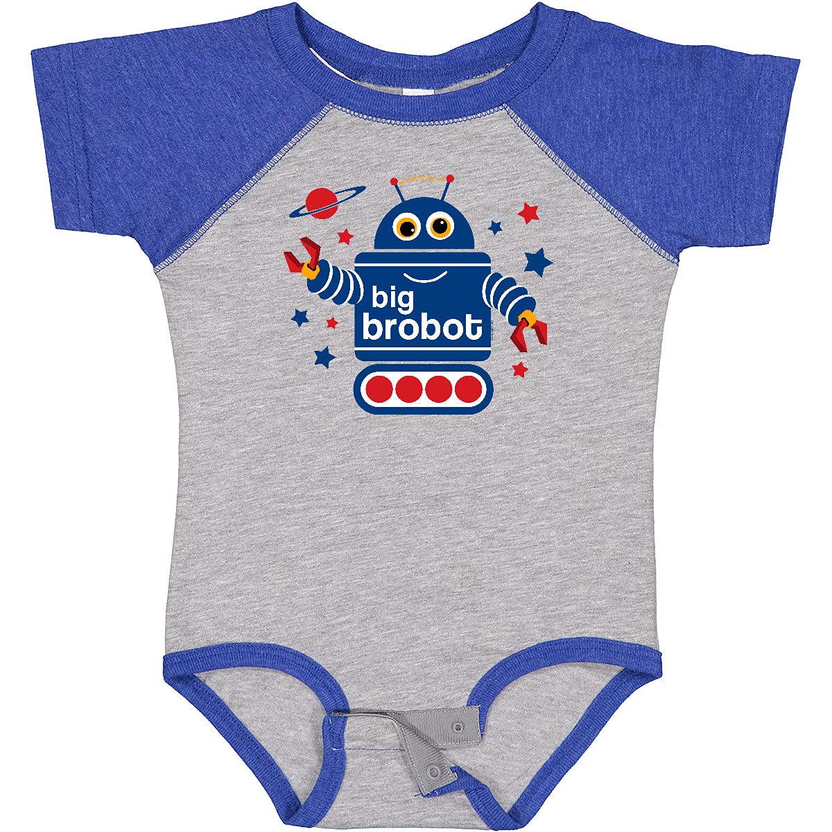 Inktastic Robot Brother Baby Bodysuit - Cute Unisex Infant Onesie for Siblings, Newborn & Toddler - Perfect for Matching Outfits, Family Photos & Baby Showers