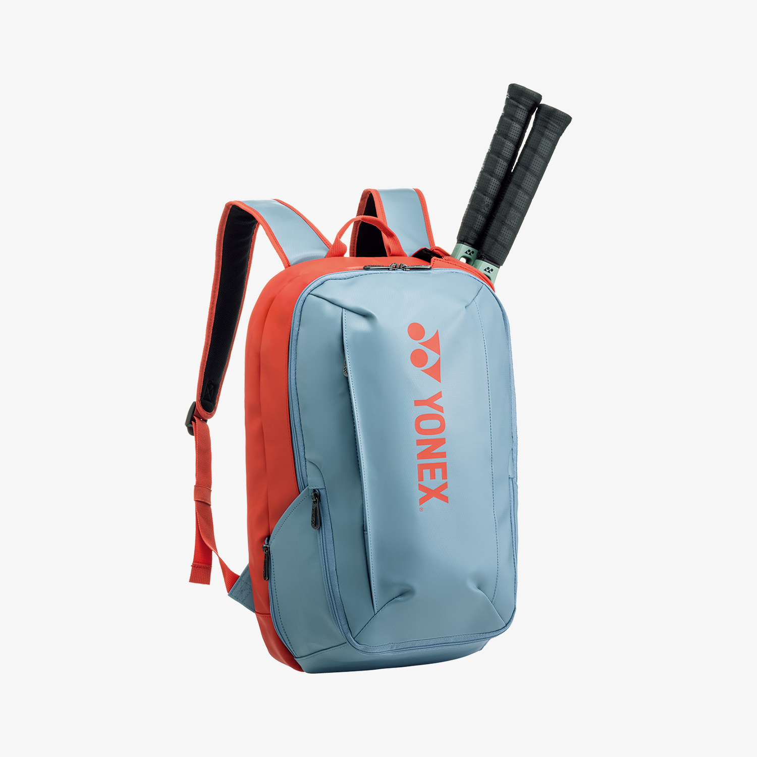 Yonex BAG82412BLG Active Backpack for Tennis & Badminton - Lightweight Sports Bag with Multiple Pockets, Water-Resistant Blue Gray Backpack for Gym, Travel & School