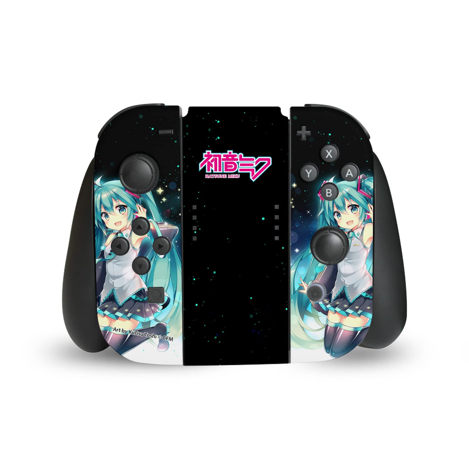 Officially Licensed Hatsune Miku Night Sky Vinyl Sticker Decal for Nintendo Switch - Matte Finish Gaming Skin Compatible with Switch Console, Dock & Joy-Con Controllers - Perfect for Anime Fans & Gaming Accessories Collection