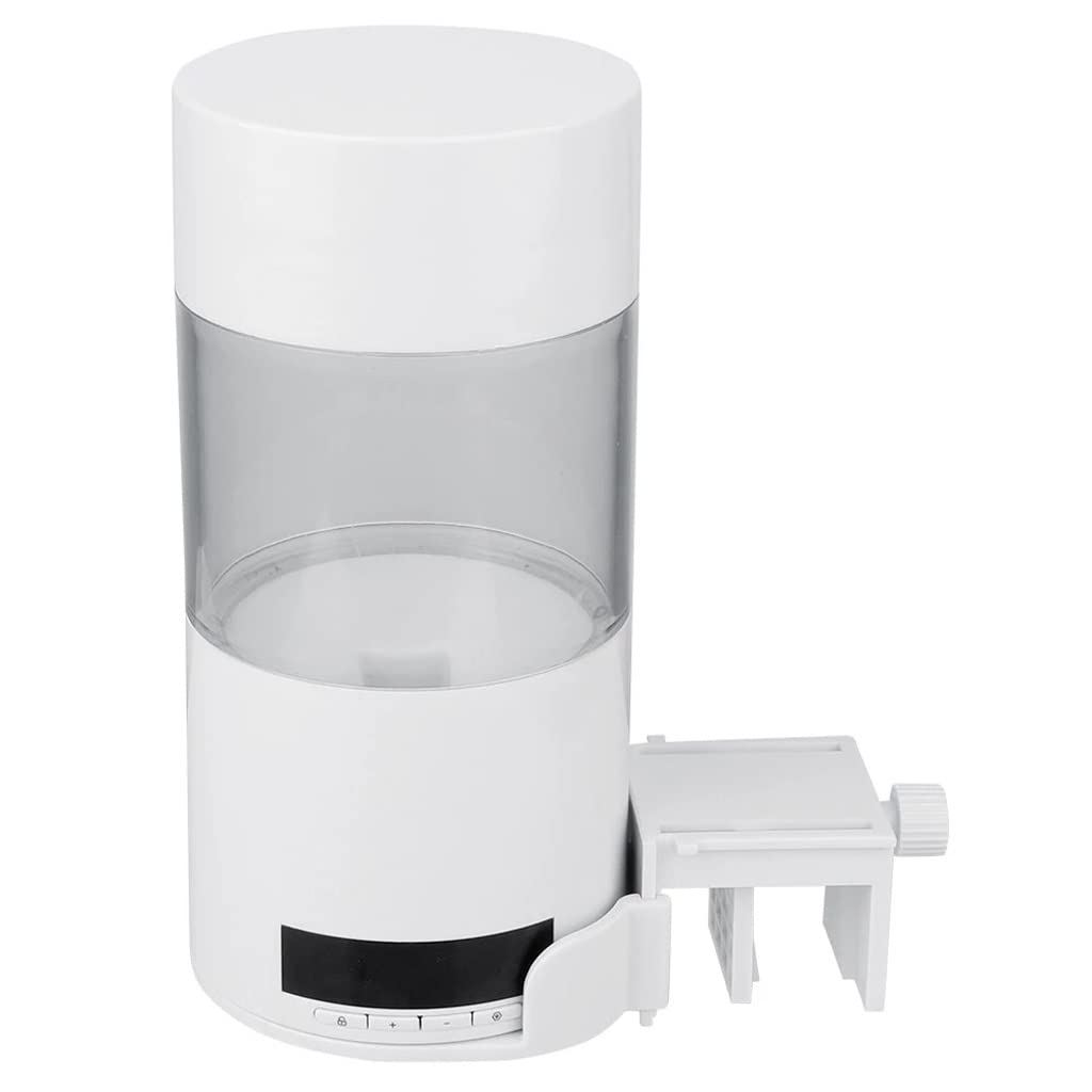 Automatic Fish Feeder with Digital Timer - 500ml Portable Fish Food Dispenser for Aquariums & Fish Tanks - Perfect for Vacation & Daily Feeding