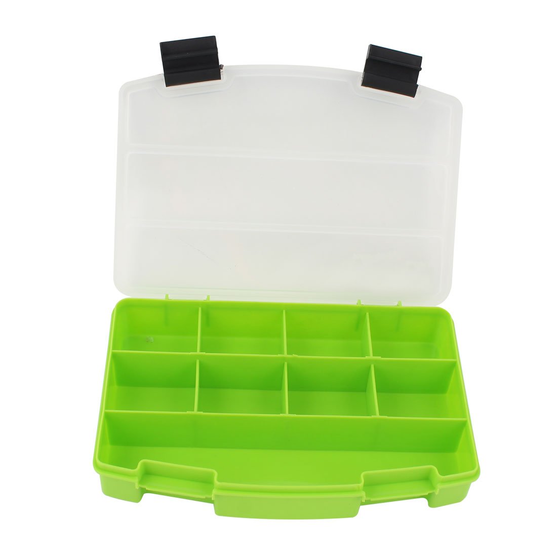 9-Compartment Plastic Tool Organizer - Electronic Component Storage Box & Tool Box Organizer (Green) - Perfect for DIY Projects, Workshop & Home Organization