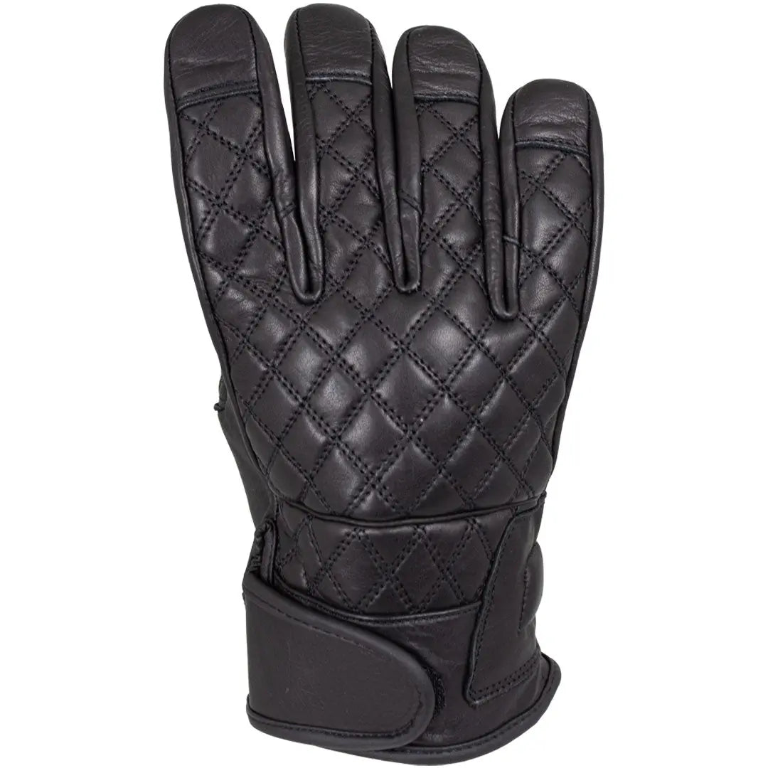Premium Men's Leather Gloves with Diamond Stitch Design - Durable & Stylish for Motorcycle Riding, Winter Driving & Outdoor Activities