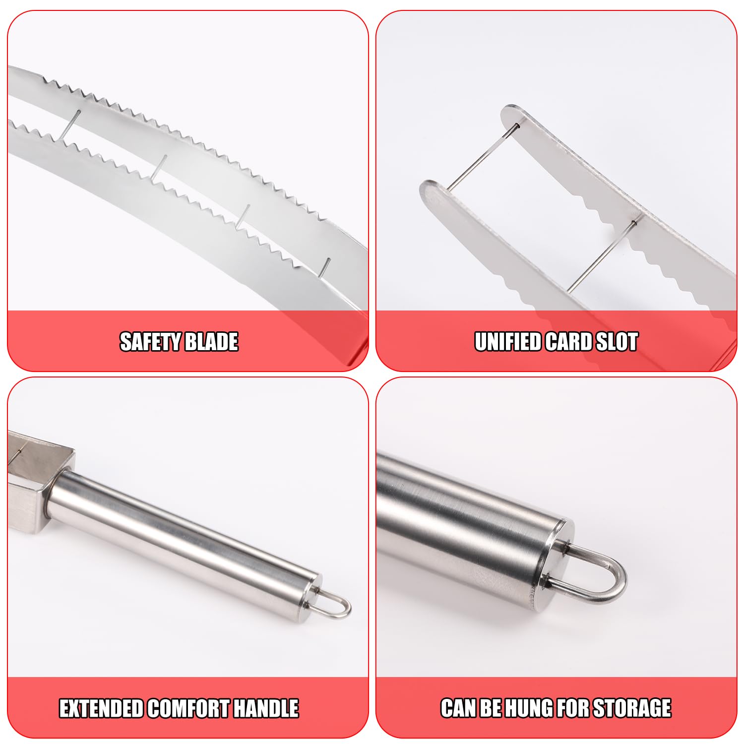 Premium Stainless Steel Watermelon Cutter with 3 Fruit Forks - Quick & Easy Melon Cube Slicer for Kitchen - Perfect for Summer BBQs, Picnics, and Fruit Salad Preparation
