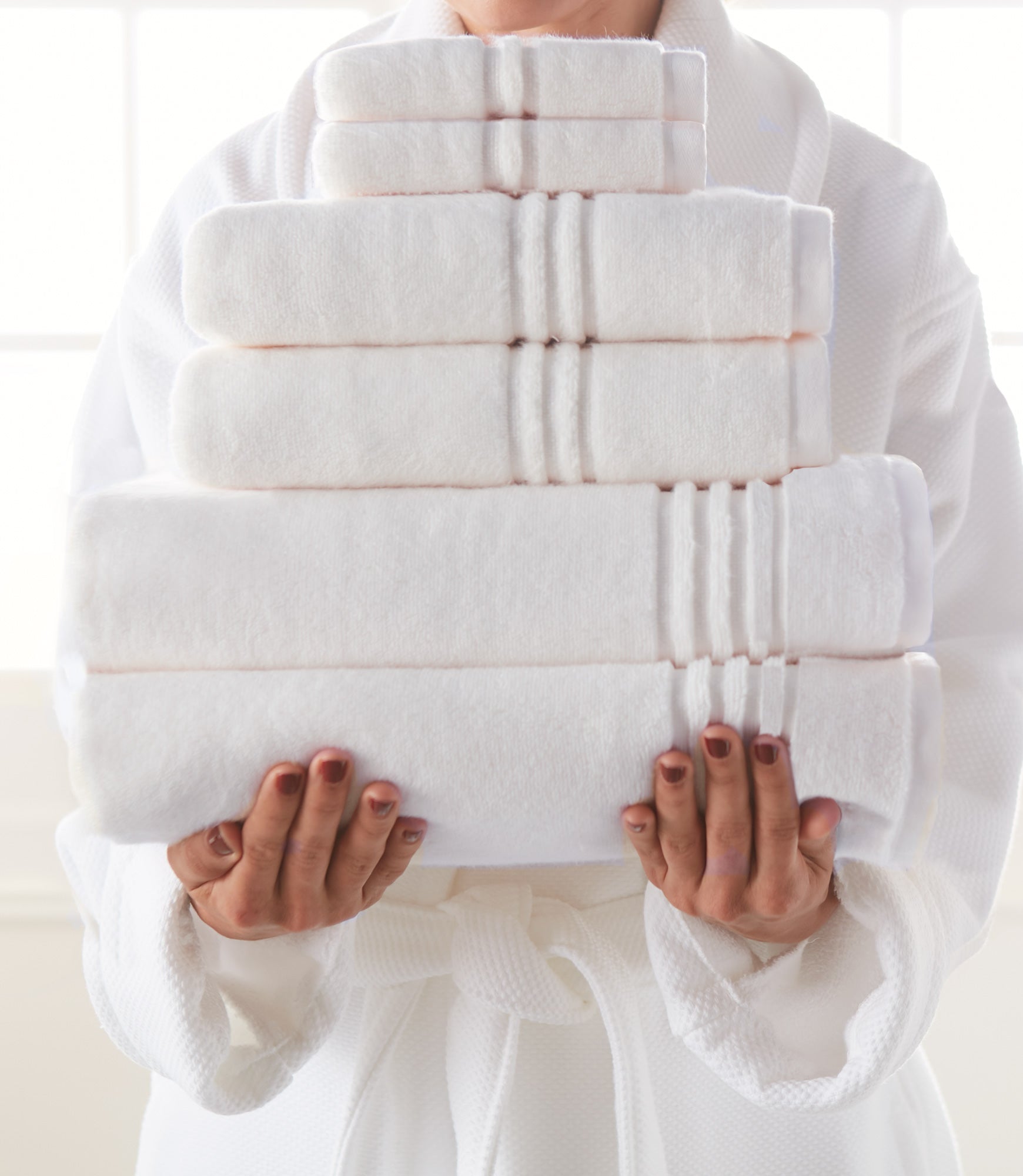 Luxury Chelsea Plush Bath Towel Set - Super Soft & Absorbent Cotton Towels for Spa, Bathroom & Pool - 6-Piece Quick Dry Towels for Home & Hotel Use
