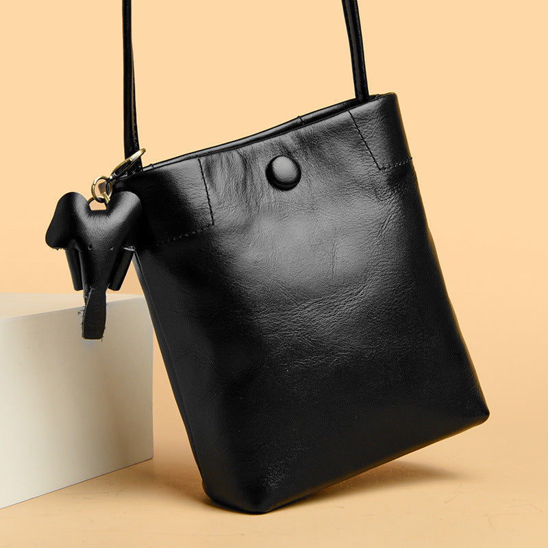 Genuine Leather Mini Shoulder Bag for Women - Stylish Crossbody Purse for Everyday Use, Travel & Shopping