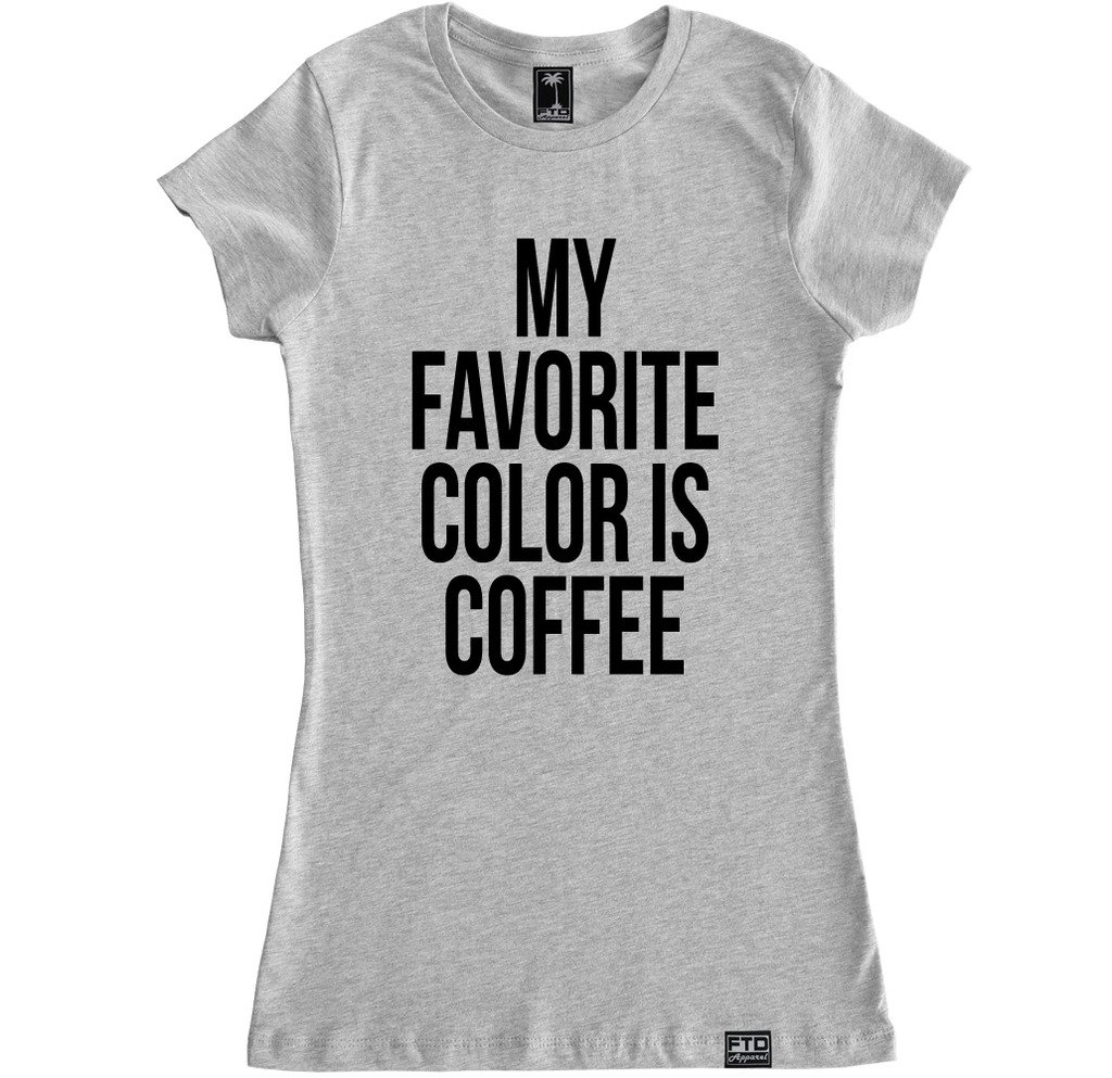FTD Apparel Women's Coffee Lover Graphic T-Shirt - Soft Cotton Casual Tee for Coffee Enthusiasts & Baristas - Perfect for Cafes, Work & Everyday Wear