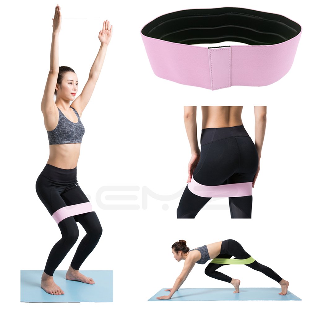Non-Slip Resistance Sling Hip Band - Glutes & Butt Workout Circle, Leg & Thigh Training Exercise Loops for Squats, Warmups & Stretching - Powerlifting Mobility Activation - Perfect for Home Gym, Yoga, Pilates & Fitness Training