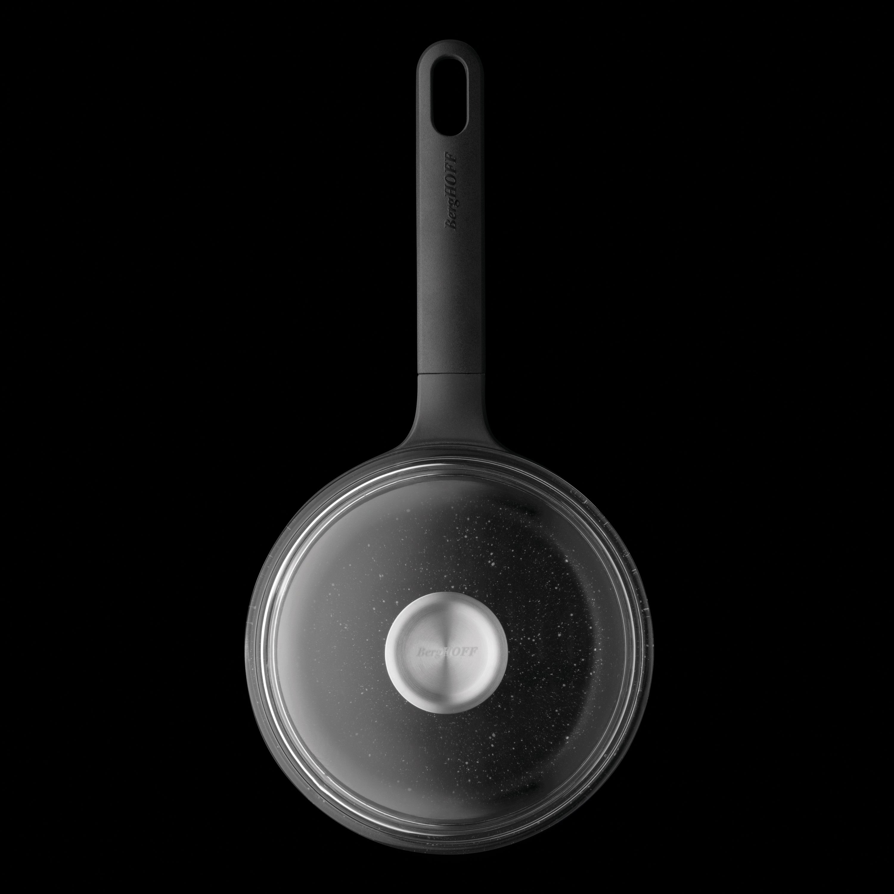 BergHOFF GEM 7-Inch Cast Aluminum Non-Stick Covered Sauce Pan - 1.9 Quart (1.8L) - Premium Cookware for Sauteing, Simmering & Serving - Ideal for Small Families & Everyday Cooking