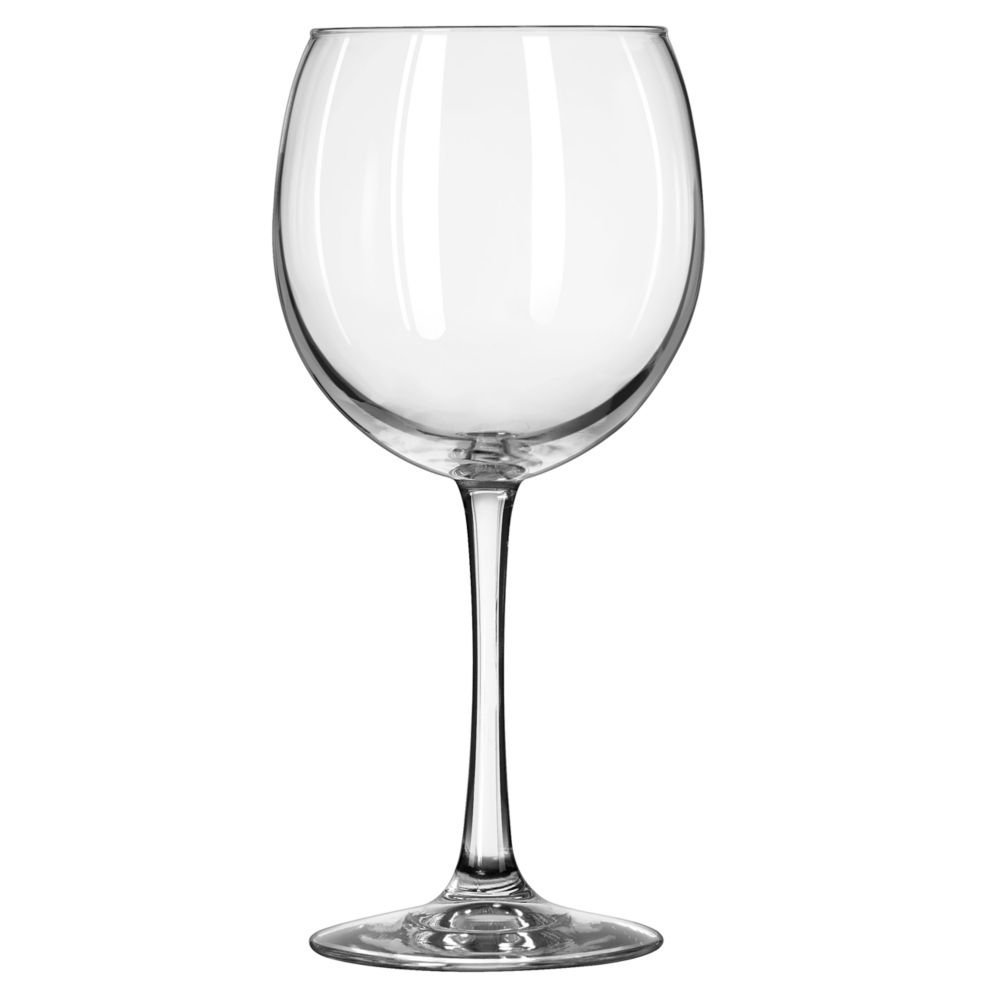 Libbey Vina 18 oz Balloon Wine Glass Set of 4 - Elegant Large Bowl Stemware for Red & White Wine - Perfect for Dinner Parties, Weddings & Romantic Date Nights
