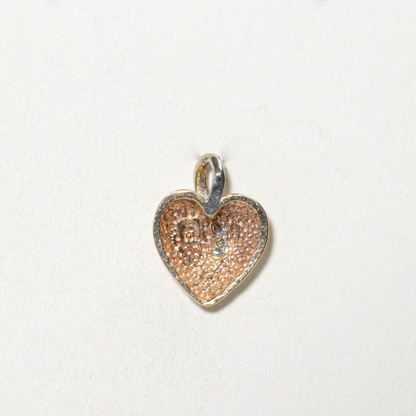 0.02ctw Diamond Puffed Heart Pendant Necklace - Elegant 14K Gold Plated Jewelry for Women - Perfect Gift for Valentine's Day, Anniversary & Special Occasions