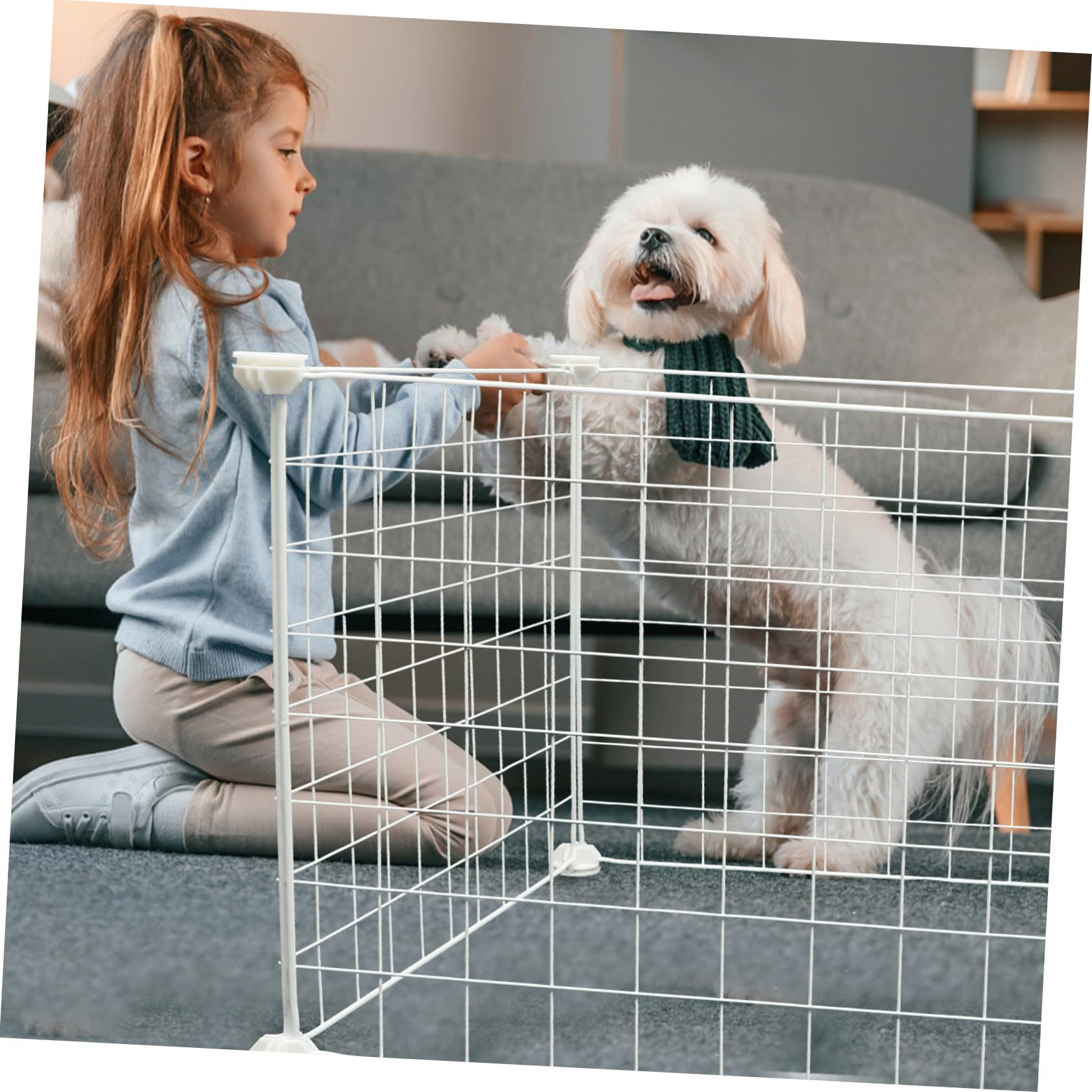 Balacoo DIY Metal Pet Cage - Breathable Dog Kennel & Cat Playpen for Home Decor & Play