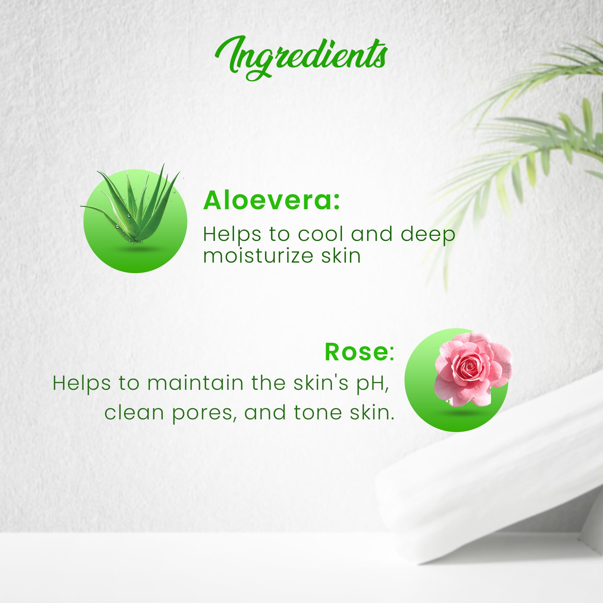 Dhathri Aloe Vera Beauty Gel with Rose and Peppermint - 100% Natural Face Moisturizer for Hydration & Skin Revitalization - 100g (Pack of 2) - Perfect for Sunburn Relief, Daily Skincare & Makeup Base