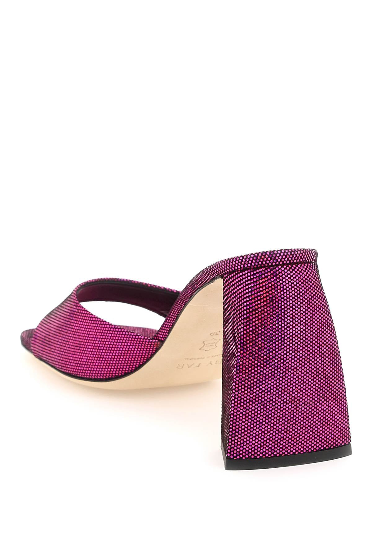 By Far Disco Dot Leather 'Michele' Mules - Stylish Slip-On Shoes for Women, Perfect for Parties, Weddings & Casual Outings