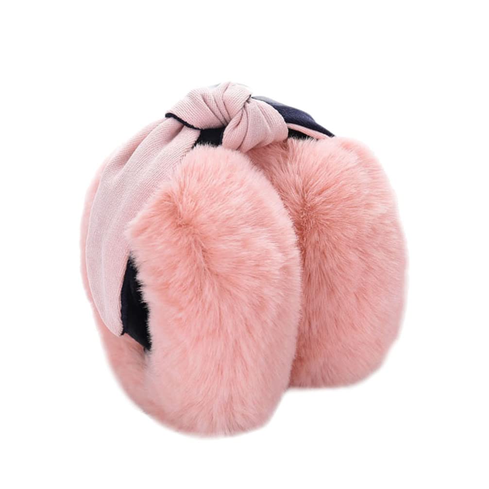 EXCEART Foldable Ear Warmers for Women & Girls - Soft Warm Winter Earmuffs with Adjustable Headband, Cute Christmas Gifts for Outdoor Activities, Sports, and Cold Weather Protection