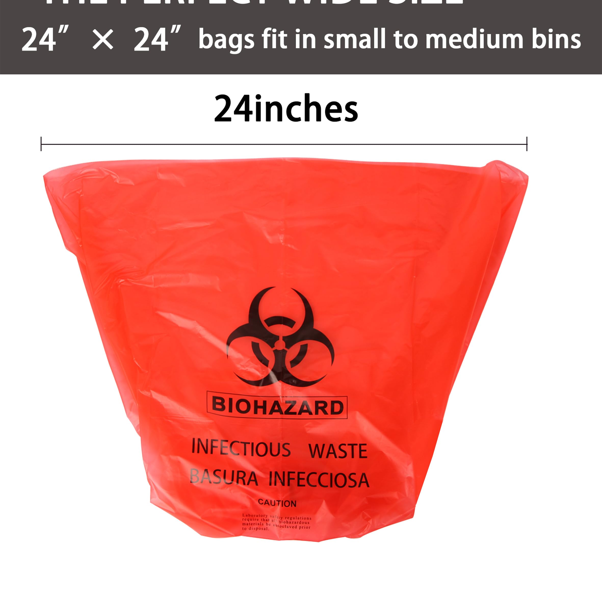 **Heavy-Duty 10-Gallon Biohazard Bags – 50-Pack Medical-Grade Waste Disposal Bags for Hospitals, Clinics & Labs – Thick & Durable Safety Trash Bags for Biohazard Waste Management**    *(Use Cases: Ideal for medical facilities, laboratories, and healthcare waste disposal to ensure safe and compliant biohazard waste handling.)*