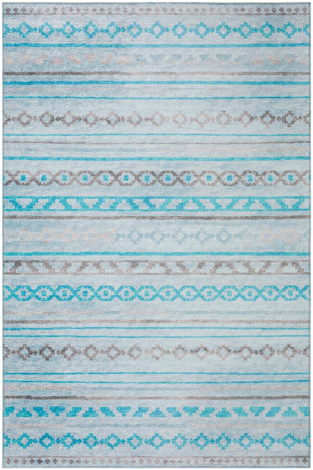 Addison Rugs Yuma AYU40 Turquoise 9' x 12' Area Rug - Soft Boho Chic Living Room Carpet for Bedroom, Dining Room & Home Decor