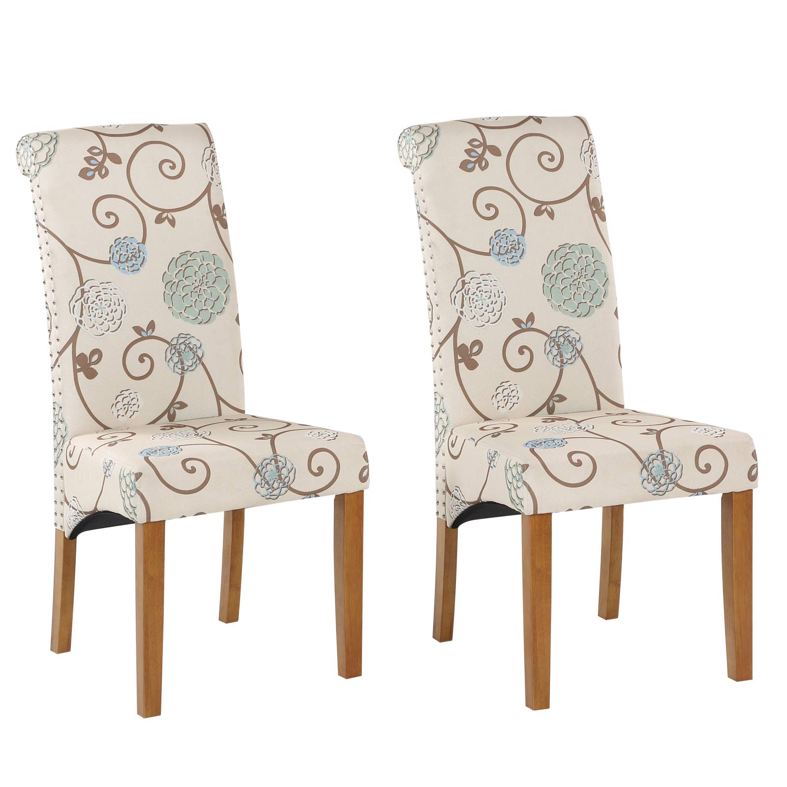 Modern Dining Chairs Set of 2 - Sturdy Kitchen Chairs for Home Restaurant & Cafe - Comfortable Side Chairs for Dining Room, Kitchen, Living Room - Perfect for Family Meals, Entertaining Guests & Small Spaces