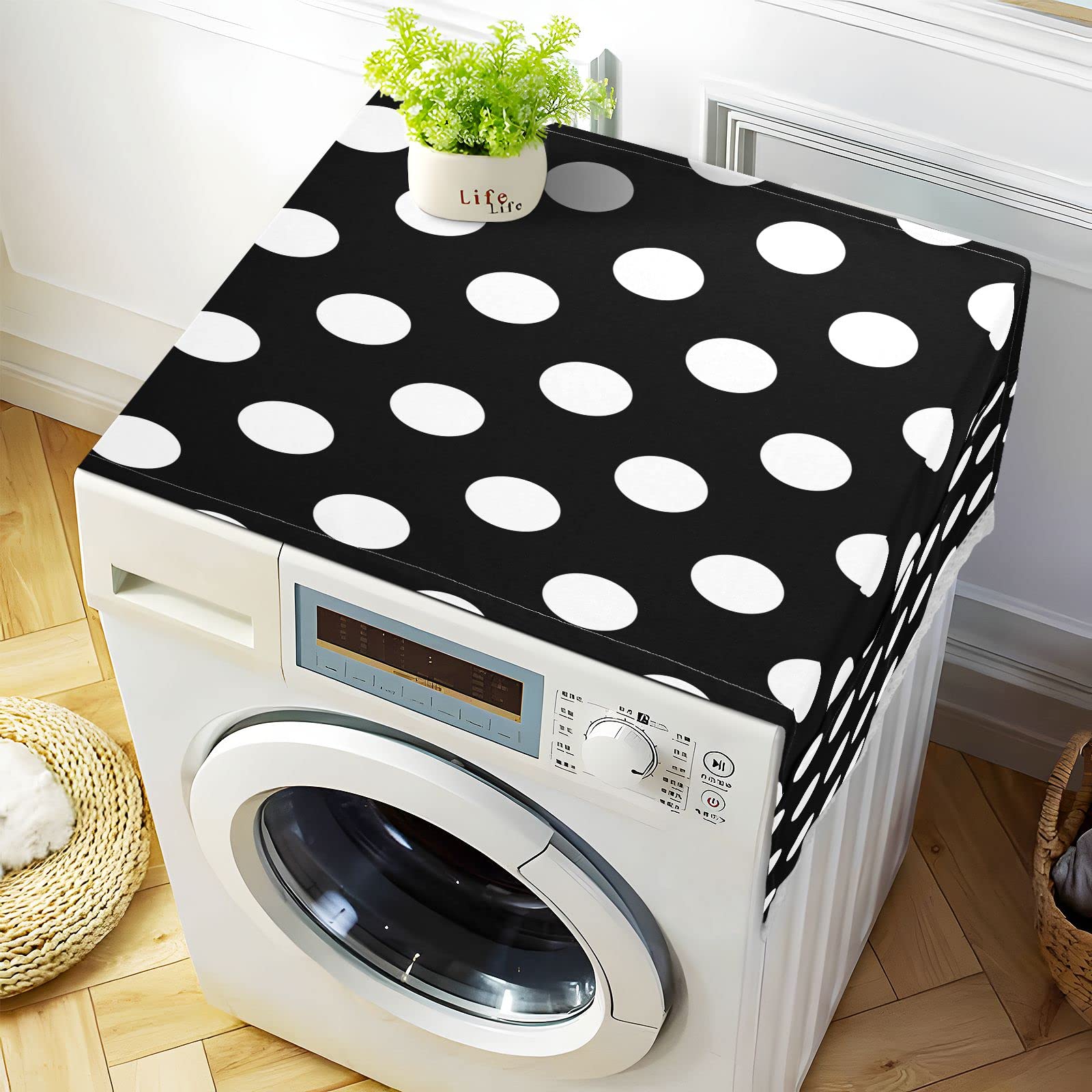 **Polka Dot Geometric Pattern Washing Machine Cover – 51