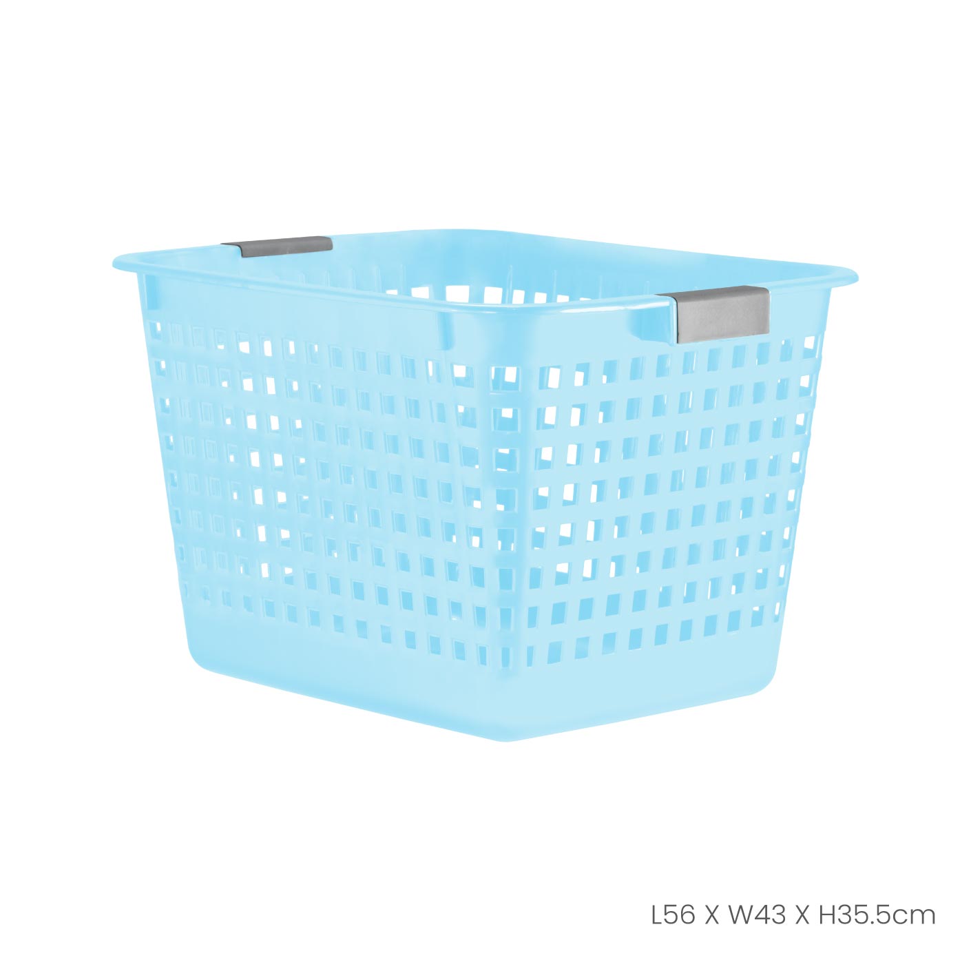 PON PON Laundry Basket (4316) - Foldable Clothes Hamper with Handles for Bedroom, Bathroom & Dorm Organization - Perfect for Laundry Room Storage & Clothes Sorting