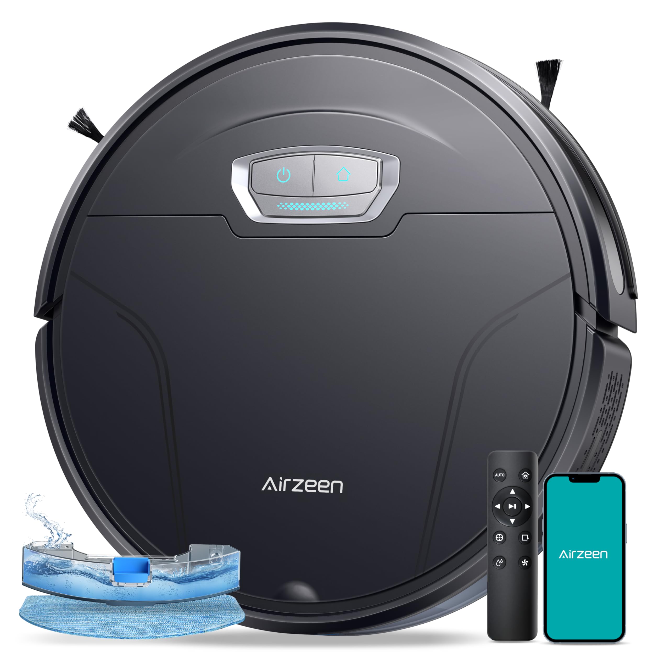 4500Pa Powerful Robot Vacuum & Mop Combo - 3-in-1 Self-Charging Cleaner with Auto Carpet Boost, 2.9
