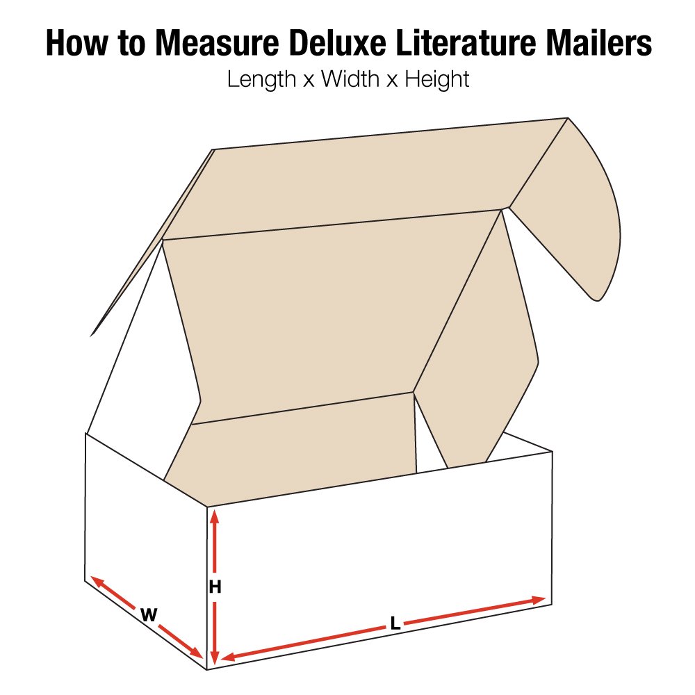 Aviditi White Deluxe Literature Mailing Boxes - 10x10x2 Inches, Pack of 50 | Crush-Proof Shipping & Mailing Boxes for Books, Documents & Storage | Perfect for Small Business, Office & E-commerce Packaging