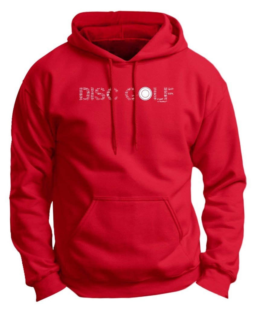 ThisWear Disc Golf Word Collage Hoodie - Premium Sweatshirt Gift for Disc Golf Players - Perfect for Casual Wear, Outdoor Activities & Sports Enthusiasts