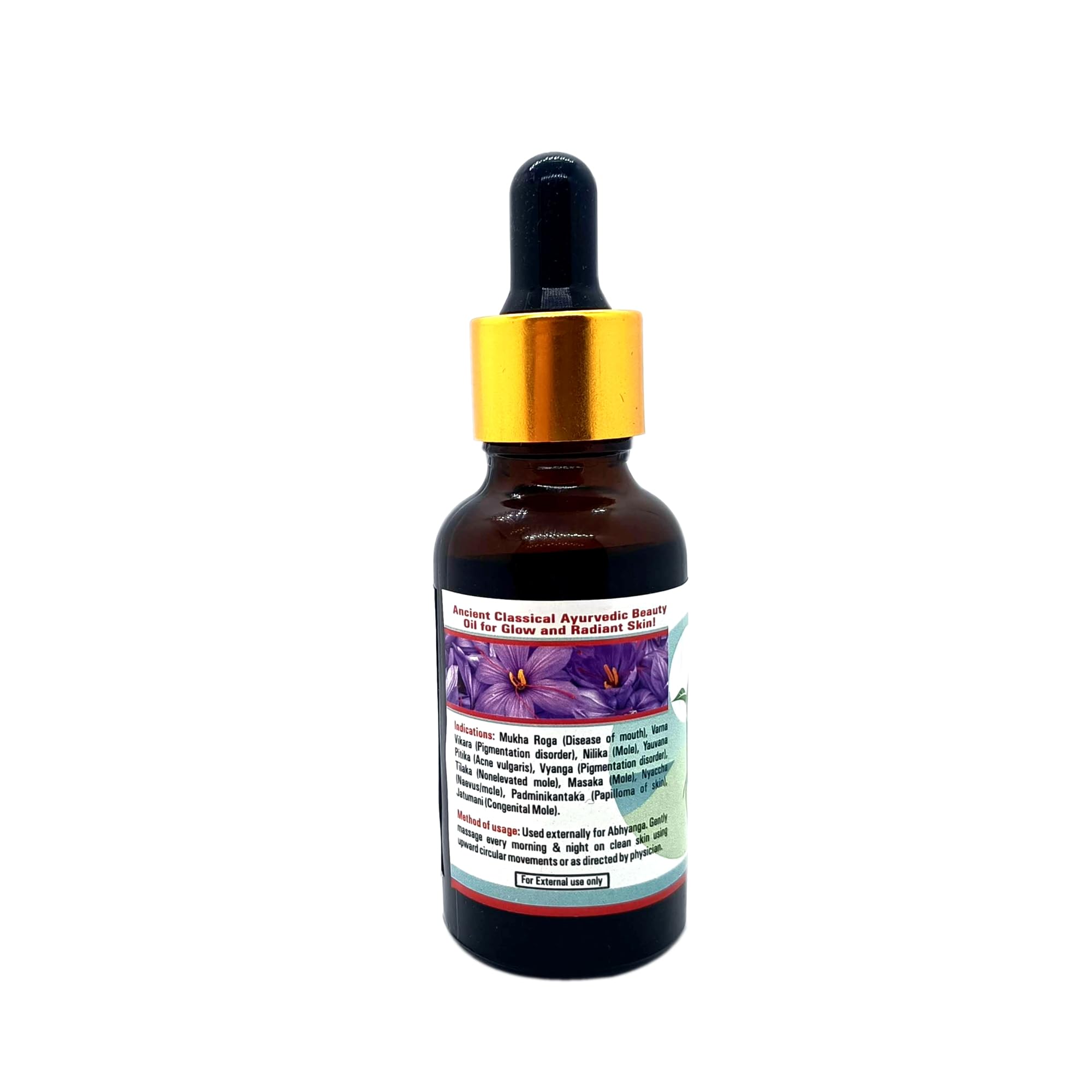 IAFA 100% Pure Kumkumadi Tailam 30ml - Natural Face Oil with Kashmiri Saffron, Lotus & Sandalwood for Skin Brightening & Anti-Aging | Reduces Acne, Dark Spots, Pigmentation & Wrinkles | Herbal Glow Serum with 26 Ayurvedic Ingredients | Perfect for Daily Skincare Routine & Nighttime Rejuvenation