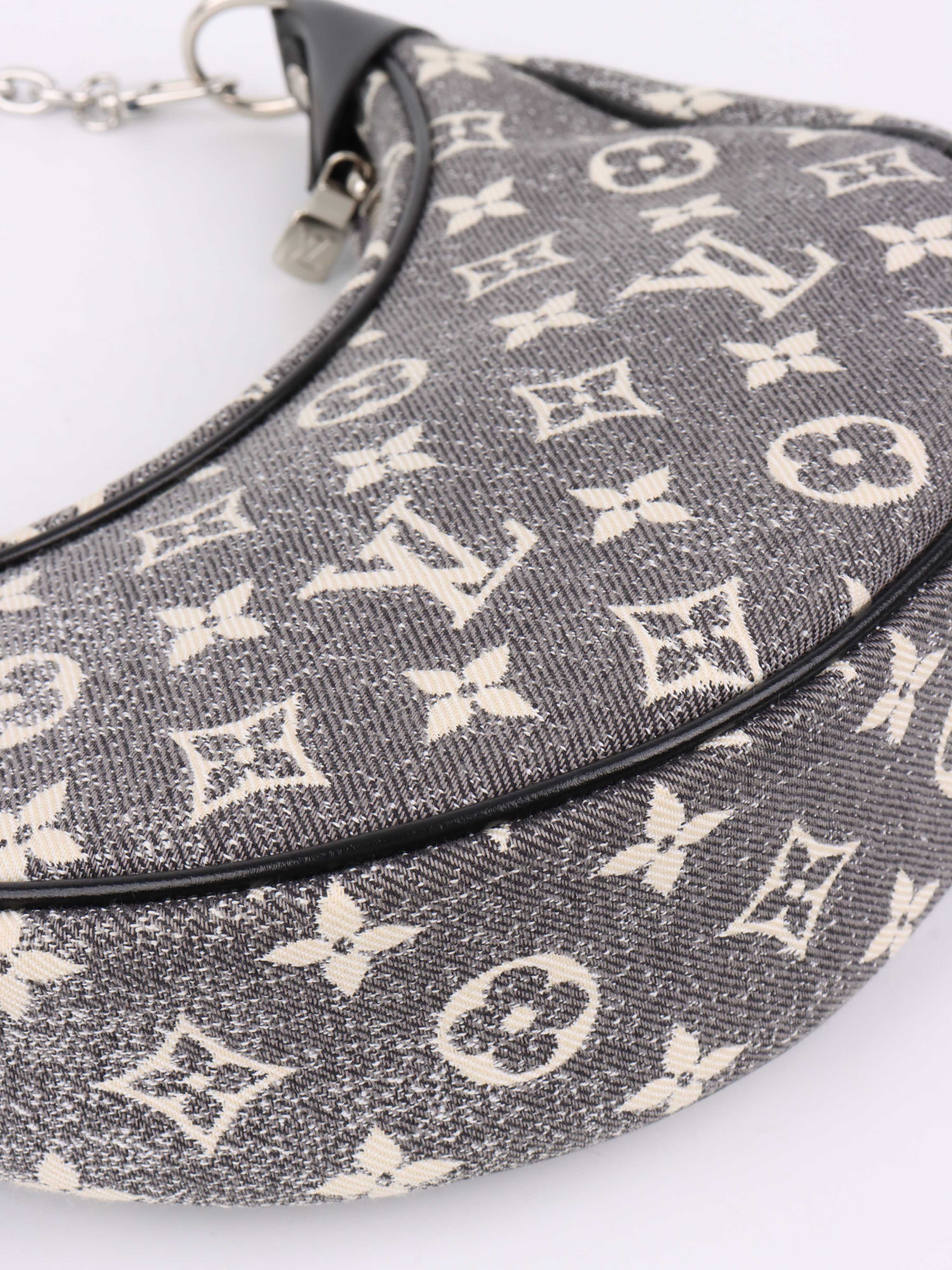 Louis Vuitton Black Denim Loop Bag - Stylish Designer Handbag for Women, Perfect for Everyday Use, Work & Travel Accessories