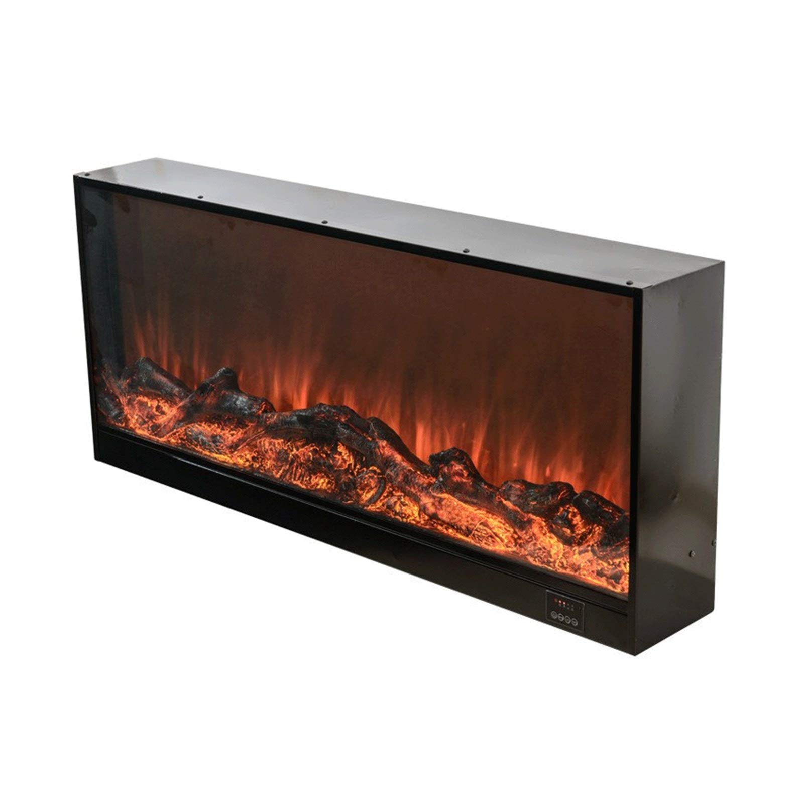 Wall Mounted Electric Fireplace - 750W to 1500W Adjustable Heater with Remote Control, Modern Flames for Home & Office - Perfect for Living Room, Bedroom, and Winter Heating