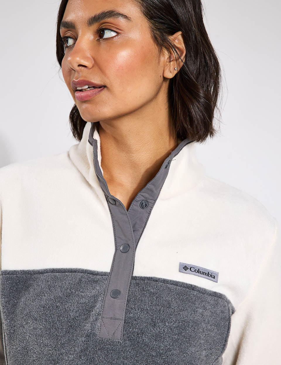 Benton Springs Half Snap Pullover - Soft Fleece Zip-Up Sweatshirt for Men & Women | City Grey Heather/Chalk | Cozy Casual Wear for Outdoors & Lounge