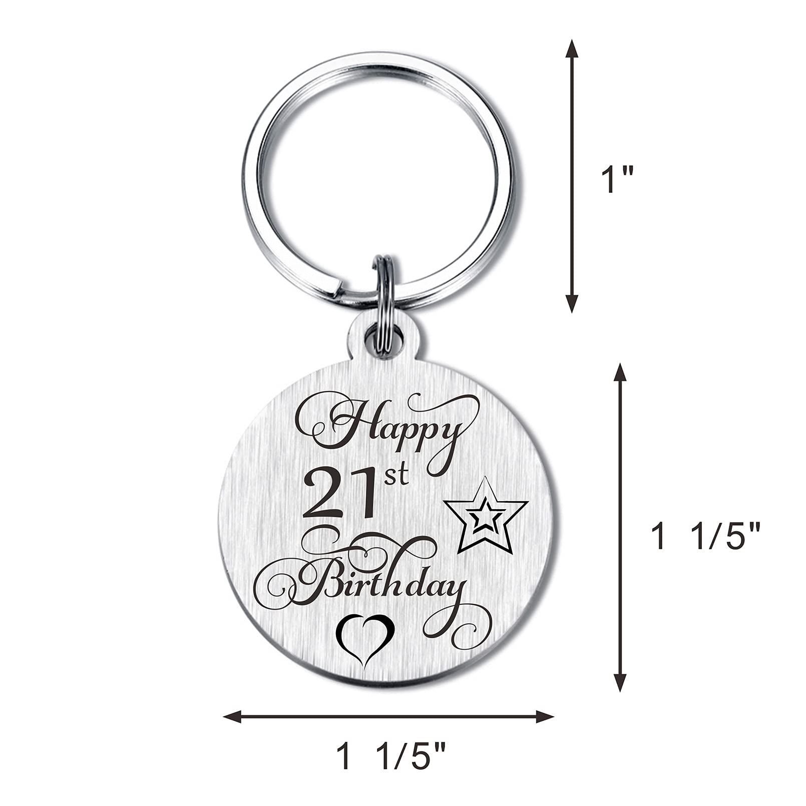 Personalized Double-Sided Engraved Birthday Keychain - Unique Gift for Women, Men, Girls & Boys | Perfect for Birthdays, Anniversaries & Special Occasions