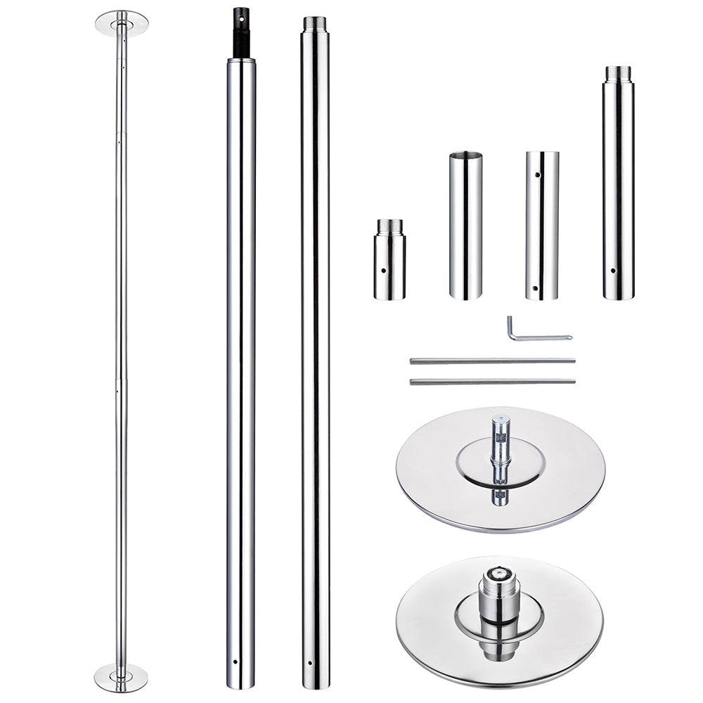 TheLAShop 45mm Dance Pole - Static & Spinning Professional Stripper Pole for Home Fitness, Dance Practice & Pole Dancing Classes | Perfect for Beginners & Advanced Dancers