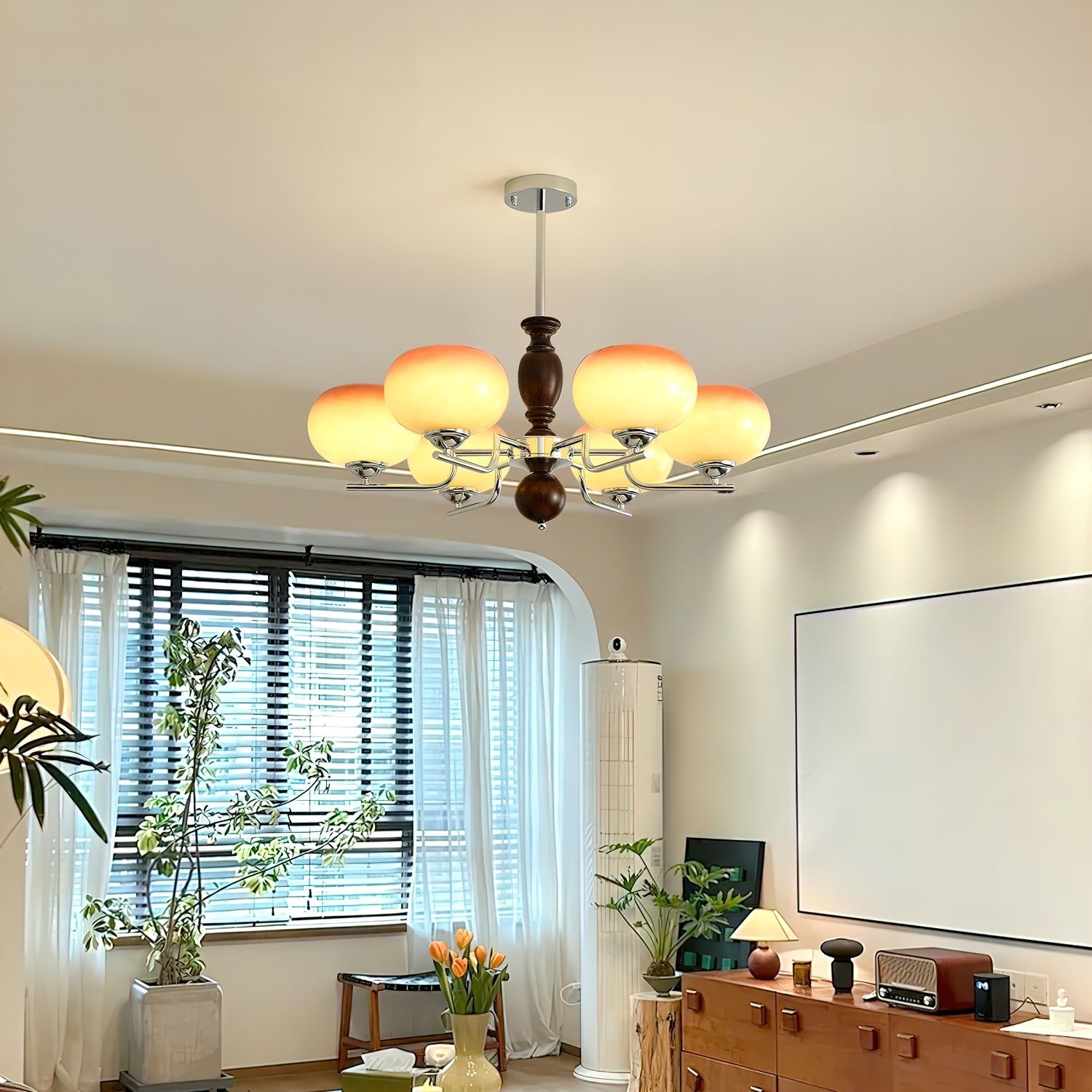 Kingsley Chandelier - Modern Crystal Ceiling Light Fixture for Dining Room & Bedroom | Elegant Lighting for Home Decor