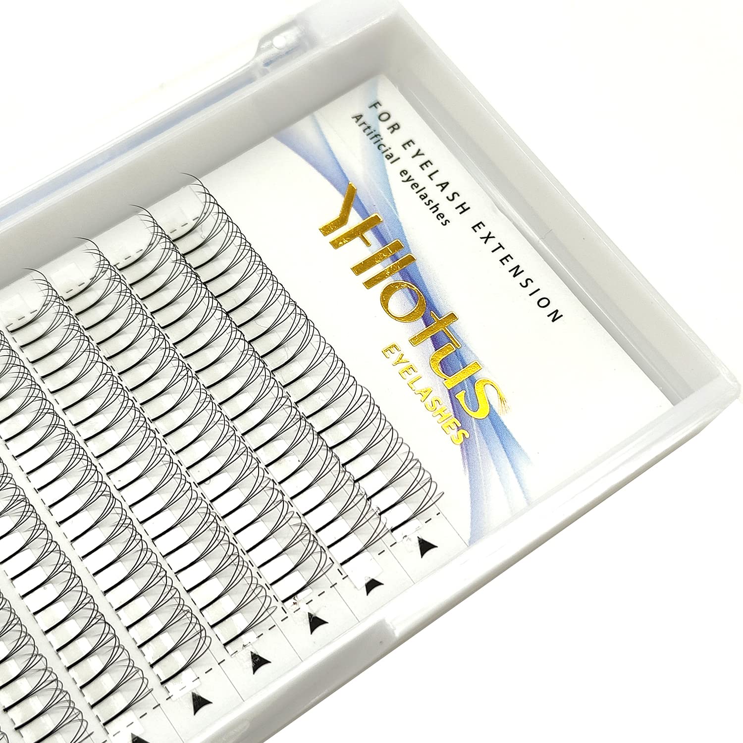 3D Volume Fans Long Stem Premade Eyelash Extensions - 0.07 Thick Handmade Mink Wispy Clusters (12mm) for Natural & Glamorous Look - Perfect for Weddings, Parties & Special Occasions