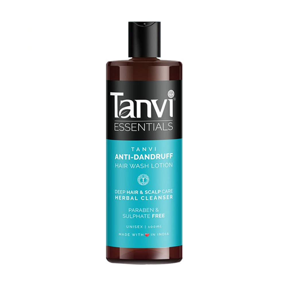Tanvi Essentials Unisex Anti Dandruff Shampoo - Sulfate & Paraben Free Hair Cleanser for Dry Scalp & Itchy Scalp (100ml) - Gentle Daily Use for Men & Women, Perfect for Sensitive Scalp & Dandruff Control
