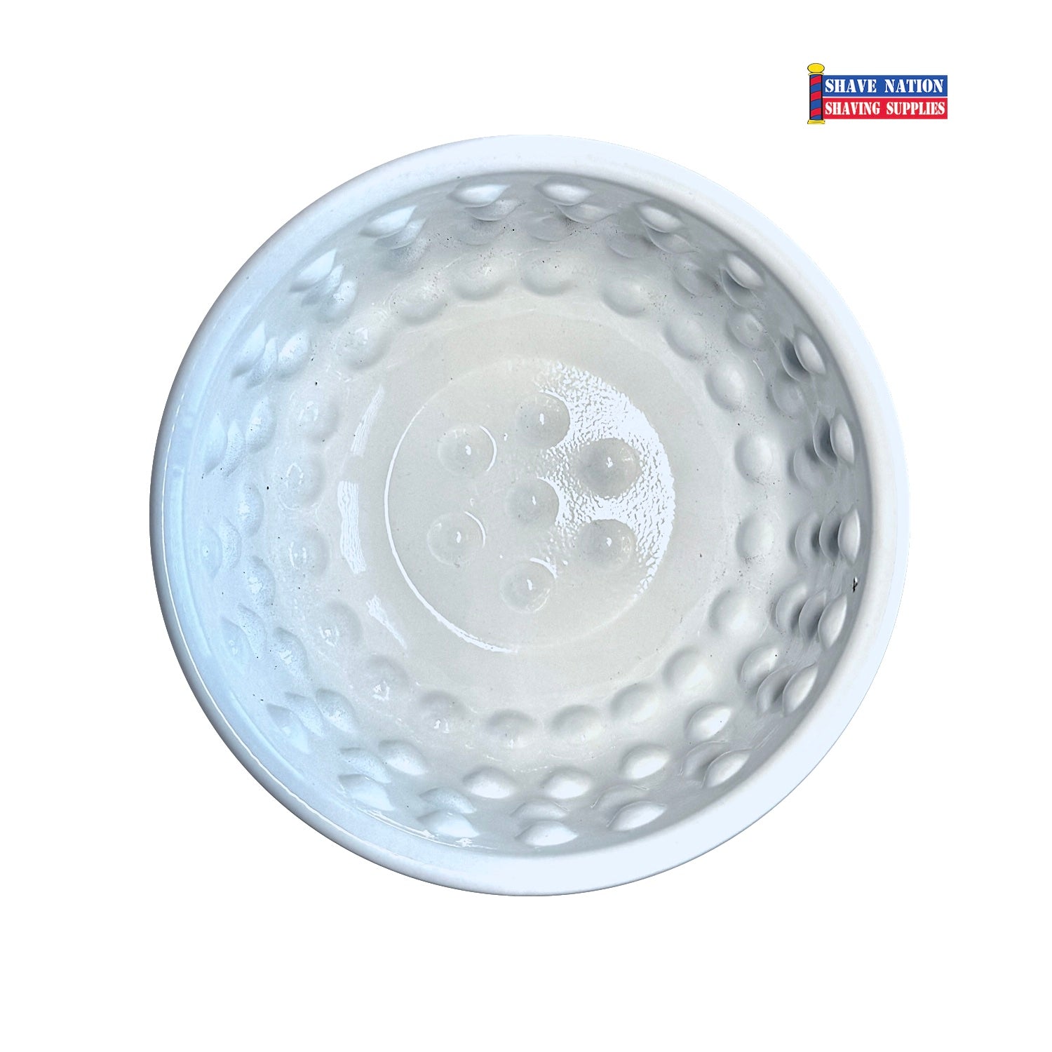 Shave Nation Bumpy Palm Bowl - Premium Shaving Soap Bowl for Men, Non-Slip Grip, Perfect for Wet Shaving & Beard Care - Ideal for Home, Barber Shop & Travel Use
