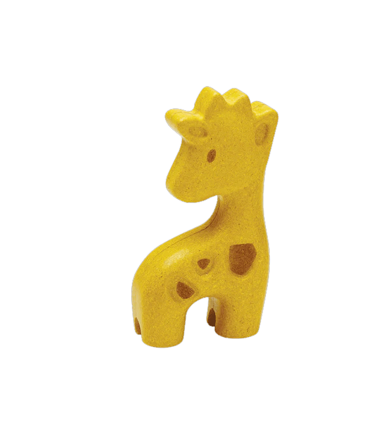 PlanToys Wooden Giraffe Toy - Eco-Friendly Handmade Animal Figure for Kids, Montessori Learning & Nursery Decor - Perfect for Playtime, Baby Shower Gifts & Educational Activities