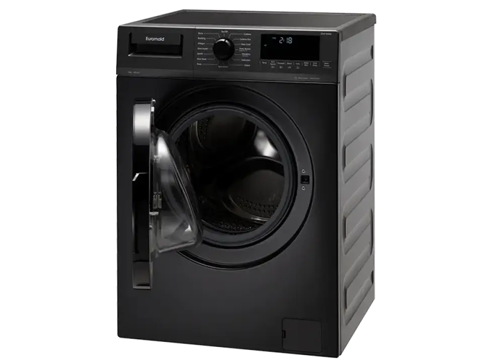 Euromaid EFLP1000G 10kg Front Load Washing Machine - Energy Efficient, Quiet Grey Laundry Appliance for Apartments & Small Homes