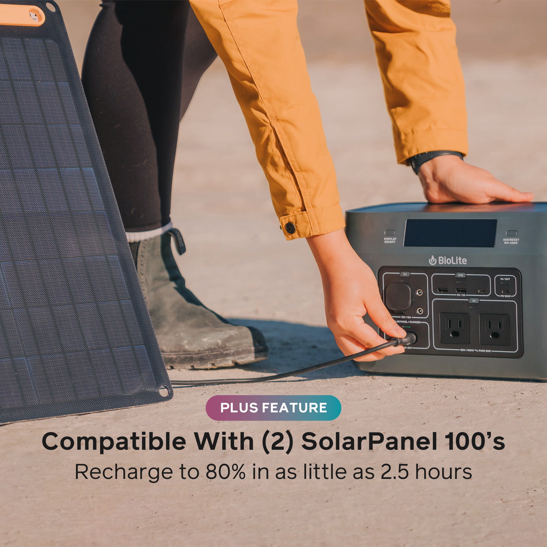 BaseCharge 600 Portable Power Station - 600W/500Wh Solar Generator for Camping, RV, Emergencies & Outdoor Adventures - Fast Charging, Lightweight & Quiet Backup Battery for Home & Travel
