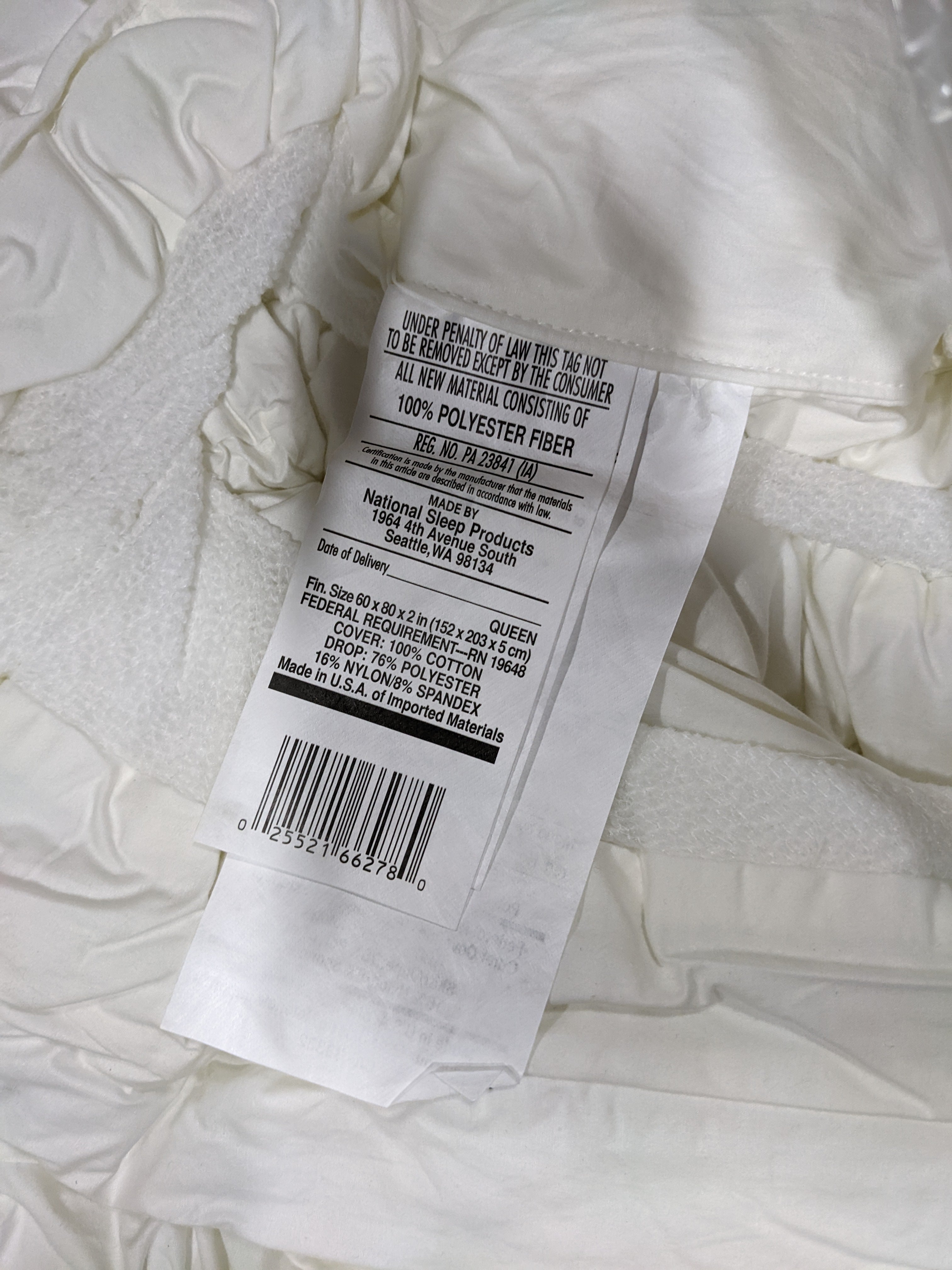 Restful Nights Innova Fiber Bed - Ultra Plush Mattress Topper for Side Sleepers & Back Pain Relief | Cooling Comfort for Hot Sleepers | Queen Size Bed Topper
