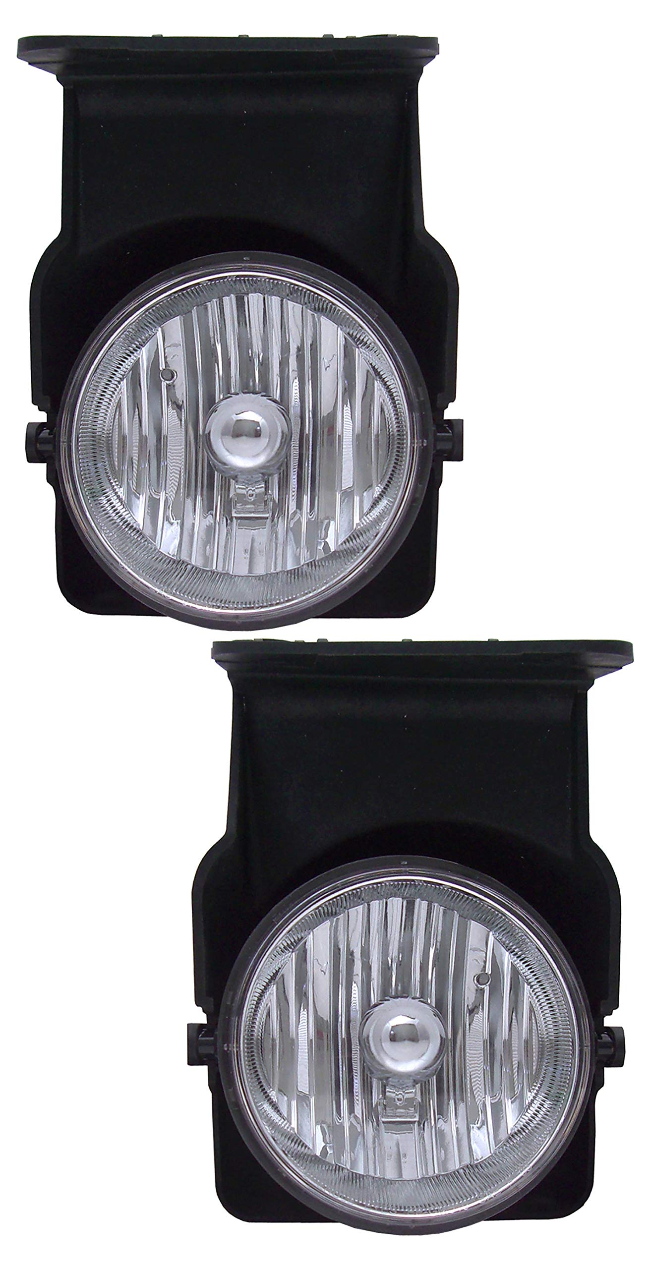 GMC Sierra 1500 2500 3500 2003-2004 Fog Lights Replacement Kit - Driver & Passenger Side - Durable LED Fog Lamps for Improved Visibility in Rain, Snow & Off-Road Driving