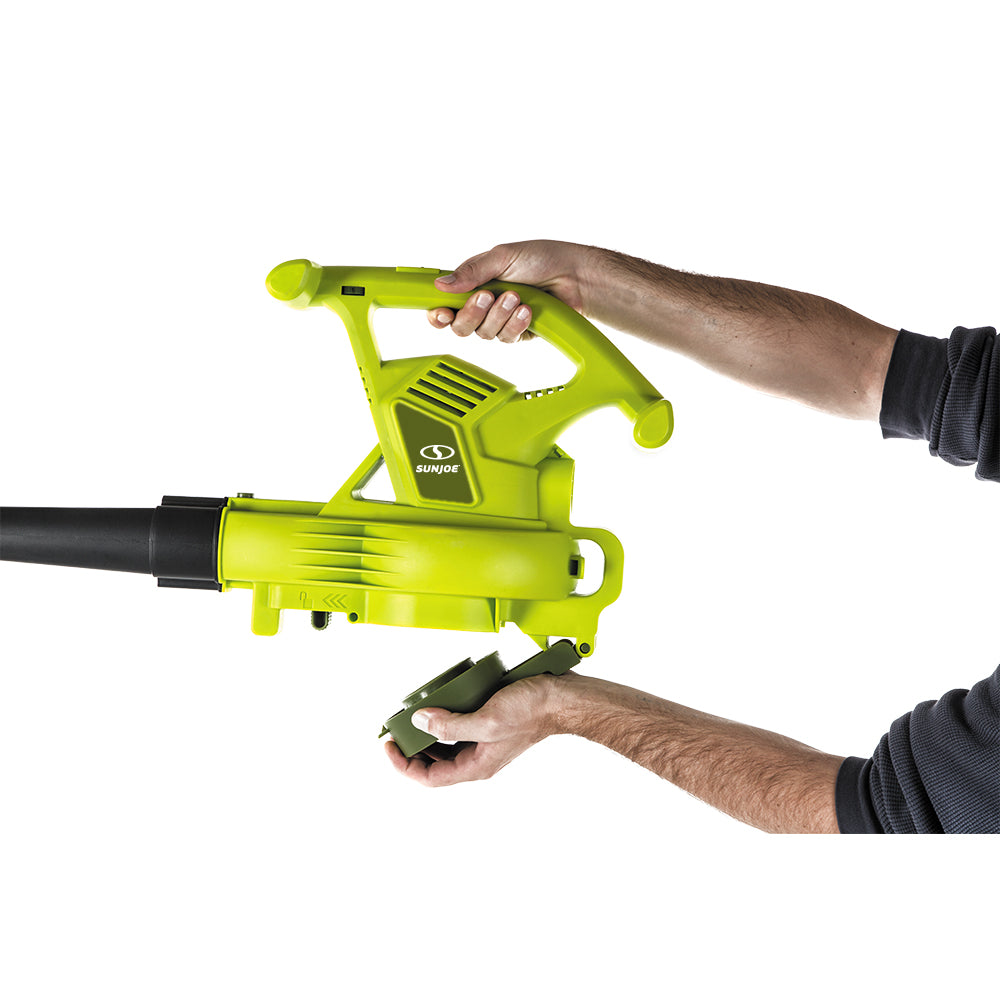 Sun Joe SBJ603E 3-in-1 Electric Leaf Blower, Vacuum & Mulcher - 240 MPH, 13 Amp - Powerful Yard Cleanup for Leaves, Grass & Debris - Ideal for Driveways, Lawns & Garden Maintenance
