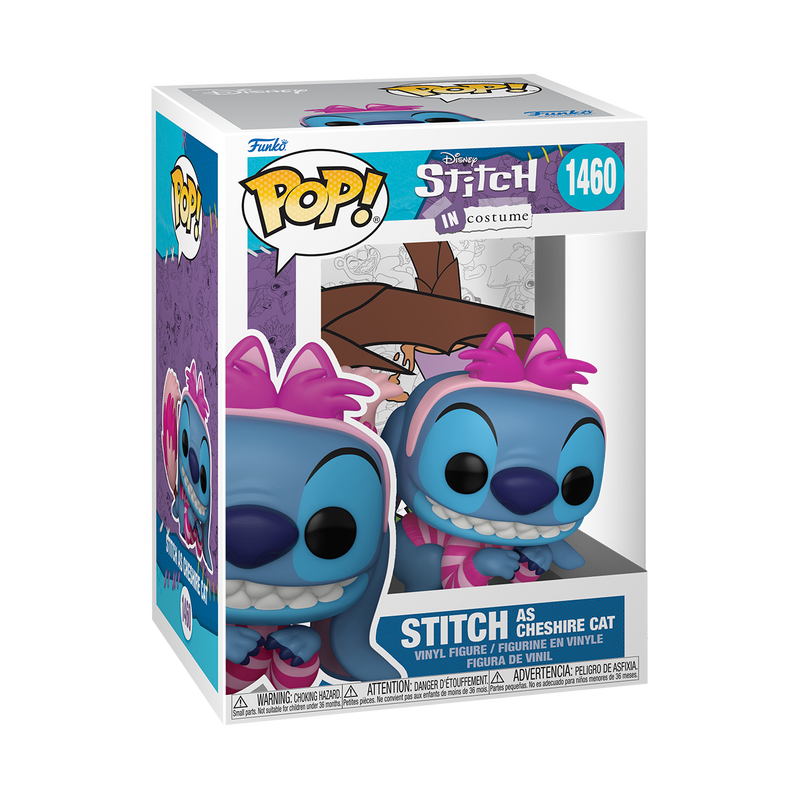 Funko Pop! Disney Stitch as Cheshire Cat Vinyl Figure #1460 with Protector Case - Perfect for Disney Collectors, Anime Fans & Home Decor Display
