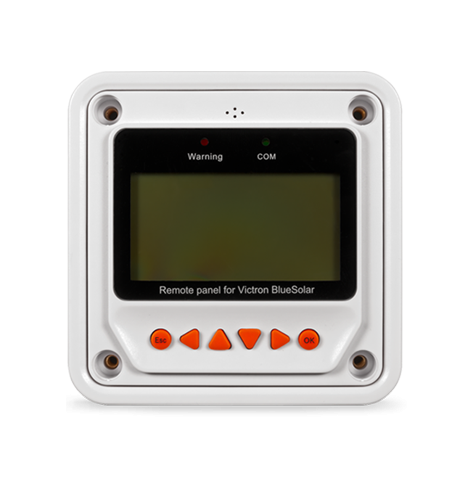 Victron Energy BlueSolar PWM Pro Charge Controller Remote Panel - Solar Power System Monitoring & Control for RVs, Boats, and Off-Grid Applications