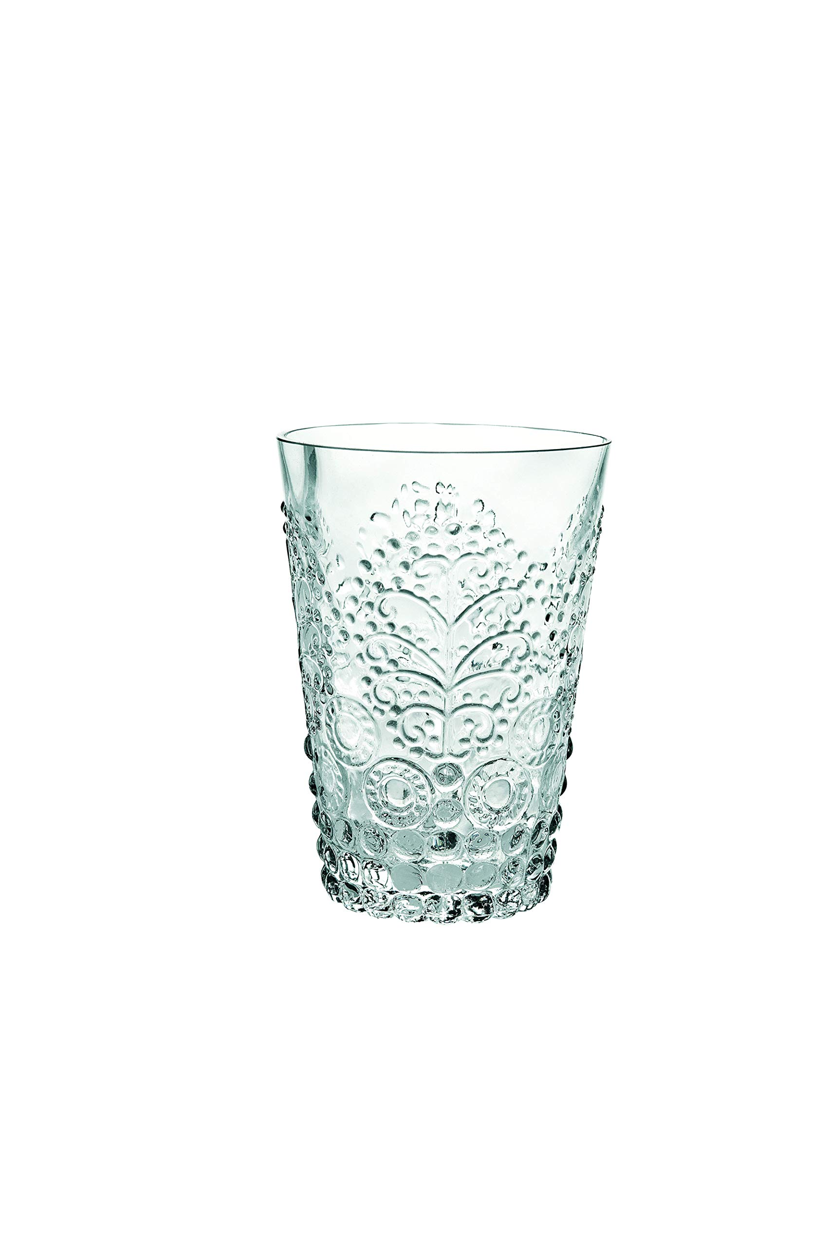 Casa Alegre 6-Piece Clear Tree Beverage Glass Set - Elegant Drinking Glasses for Wine, Cocktails, and Juice - Perfect for Parties, Weddings, and Home Entertaining