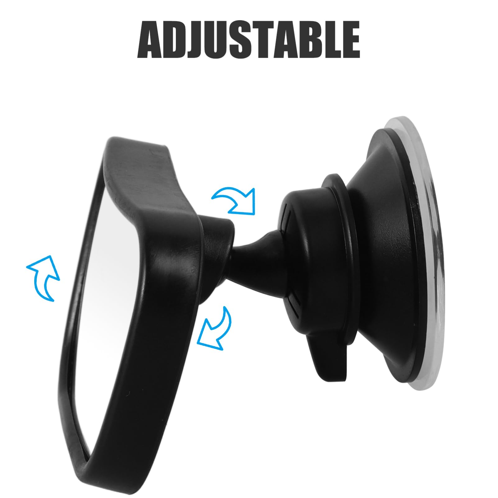 Adjustable Baby Car Mirror for Rear Seat View - Safe & Secure Clamp-On Interior Mirror for Infants (Perfect for Road Trips & Backseat Monitoring)